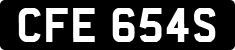 License plate of the United Kingdom, 1963 year system