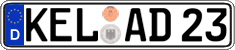 German license plate, Regular plates