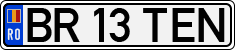 License plate of Romania, Regular plates