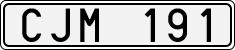 License plate of Sweden, Regular plates