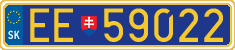 License plate of Slovakia, Diplomatic