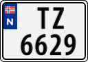 License plate of Norway, Trailers, motorcycles, special vehicles