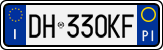 License plate of Italy, Cars (1994 year series)