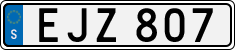 License plate of Sweden, Regular plates