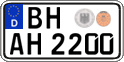 German license plate, Regular plates