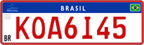 License plate of Brazil, Commercial vehicles (Mercosul)