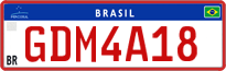 License plate of Brazil, Commercial vehicles (Mercosul)