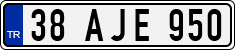 License plate of Turkey, Regular plates