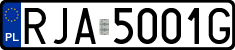 License plates of Poland, Regular car plates