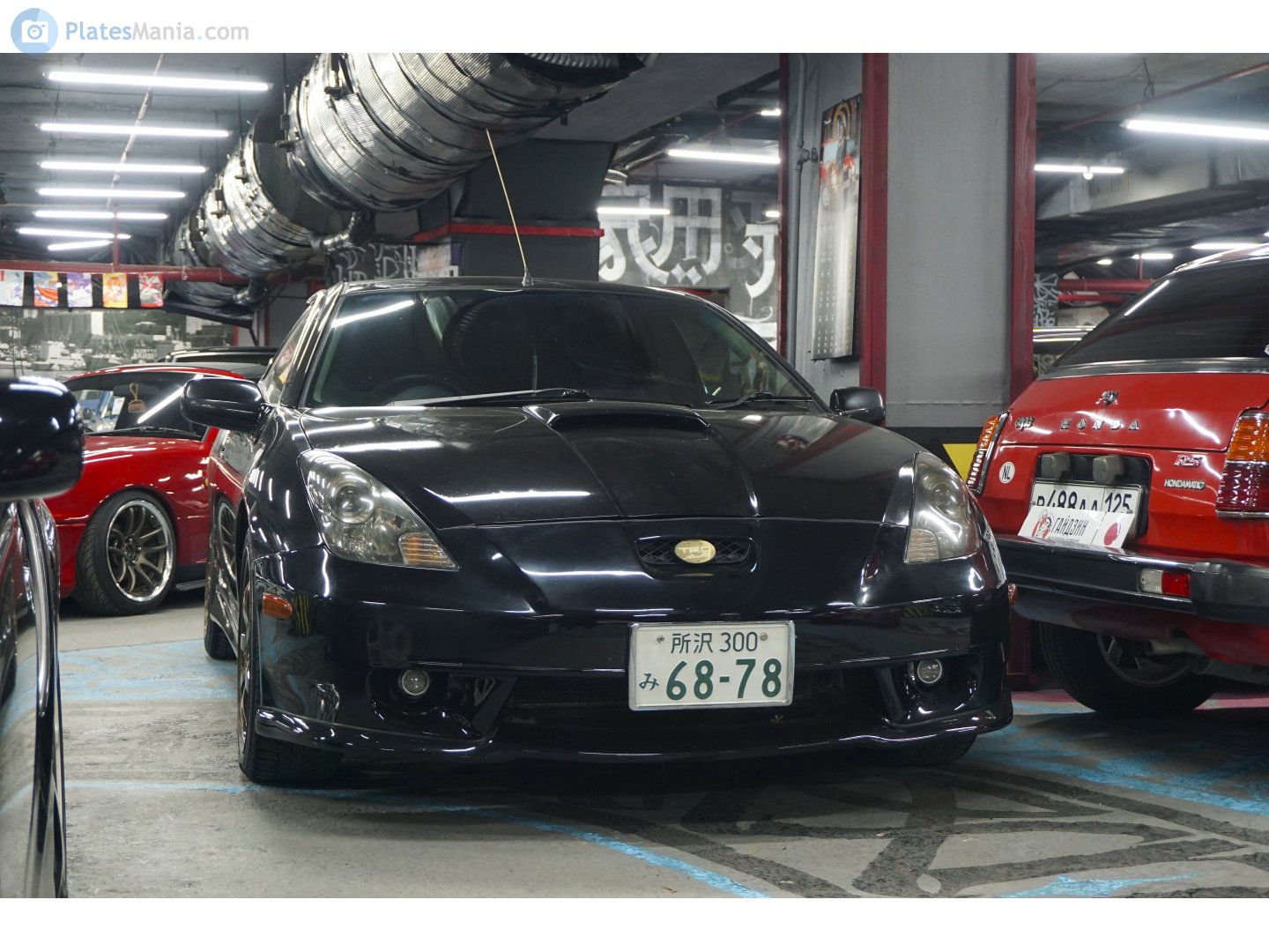 所沢 300 み 6878, License plate without vehicle 