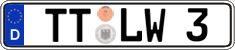 German license plate, Regular plates