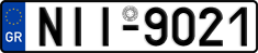 License plate of Greece, Cars