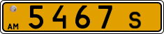 License plate of Armenia, Public transport