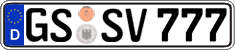 German license plate, Regular plates