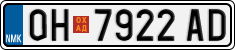 License plate of North Macedonia, Regular plates (2012)