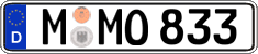 German license plate, Regular plates