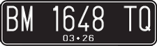 License plate of Indonesia, Regular plates