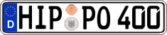 German license plate, Regular plates