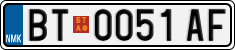 License plate of North Macedonia, Regular plates (2012)
