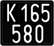 License plate of Austria, 1947 year system