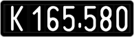 License plate of Austria, 1947 year system