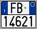 License plate of Italy, Motorcycles (1994 year series)