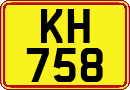 Non-recognized and partially recognized states, Regular plates (AB 123)