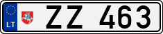 License plate of Lithuania, Trailers