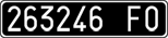 License plate of Italy, Cars (1927 year series)