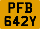 License plate of the United Kingdom, 1963 year system