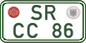 German license plate, Regular plates