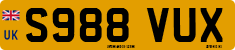 License plate of the United Kingdom, 1983 year system