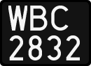 License plates of Poland, 1976 year system
