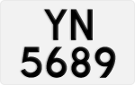 License plate of Hong Kong, AB 1234