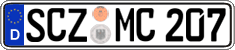 German license plate, Regular plates
