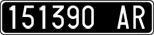 License plate of Italy, Cars (1927 year series)