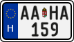 license plates of Hungary, Regular plates (2022)