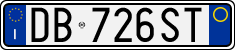 License plate of Italy, Cars (1994 year series)
