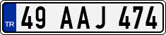 License plate of Turkey, Regular plates