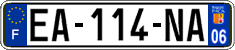 French license plate, SIV (ordinary)