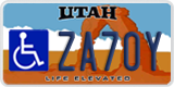 Utah, Vehicles for disabled persons (AB12C/1234A)