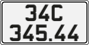 License plate of Vietnam, Cars