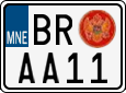 License plate of Montenegro, Scooters
