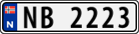 License plate of Norway, Trailers, motorcycles, special vehicles