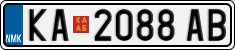 License plate of North Macedonia, Regular plates (2012)