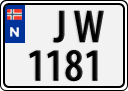 License plate of Norway, Trailers, motorcycles, special vehicles