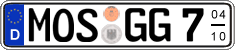 German license plate, Seasonal plates
