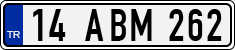 License plate of Turkey, Regular plates