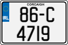 License plate of Ireland, Regular plates