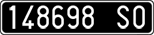 License plate of Italy, Cars (1927 year series)